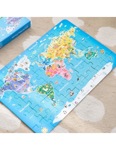 CLASSIC WORLD World Map Puzzle - Educational Toy For Children