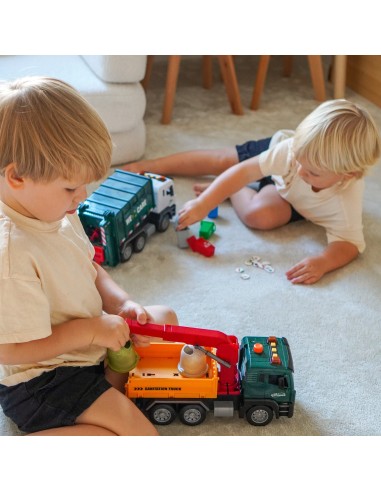 Garbage Truck with Crane 1:10 - WOOPIE Garbage Sorting