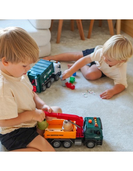 Garbage Truck with Crane 1:10 - WOOPIE Garbage Sorting