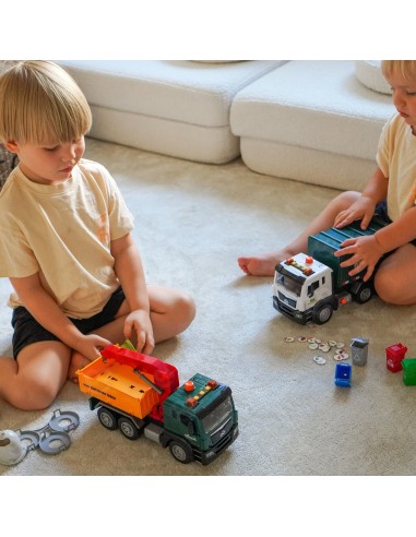 Garbage Truck with Crane 1:10 - WOOPIE Garbage Sorting