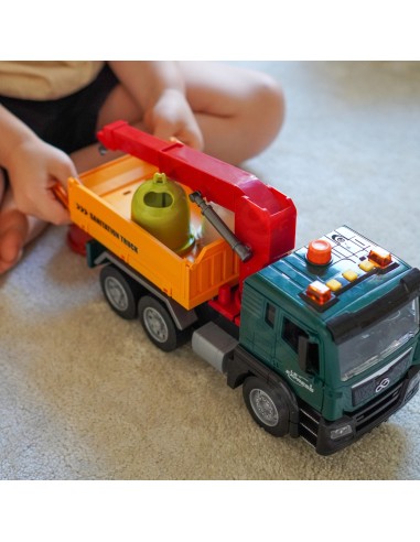 Garbage Truck with Crane 1:10 - WOOPIE Garbage Sorting