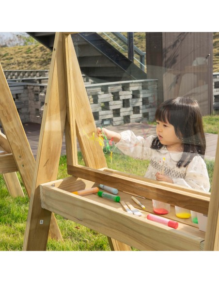 Wooden Educational Easel CLASSIC WORLD - Creative Fun