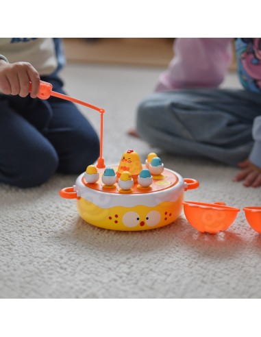 WOOPIE smagumo žaidimas gaudant viščiukus 4in1 su katapultà