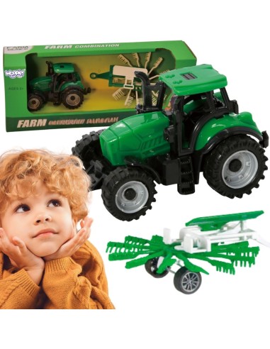 WOOPIE Farm Tractor with Rake - Toy for Children
