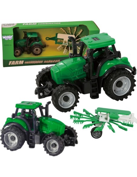 WOOPIE Traktor Rolniczy ze Zgrabiarką - Zabawka dla Dzieci