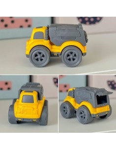 WOOPIE 3in1 statybinių transporto priemonių rinkinys: šiukšliavežė, betono maišyklė, savivartis 2