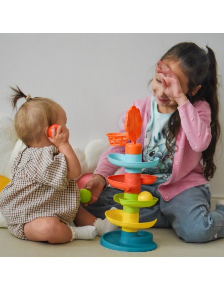 WOOPIE BABY Kamuoliukų čiuožykla - rutuliukų bokštas su kamuoliukais Kulodromas