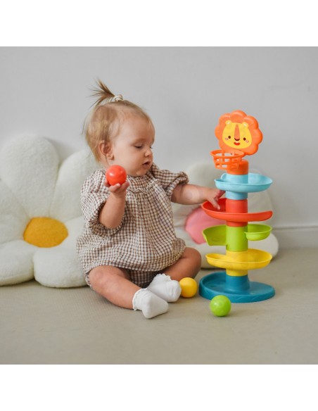 WOOPIE BABY Kamuoliukų čiuožykla - rutuliukų bokštas su kamuoliukais Kulodromas