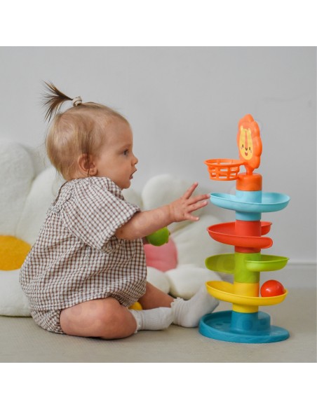 WOOPIE BABY Kamuoliukų čiuožykla - rutuliukų bokštas su kamuoliukais Kulodromas