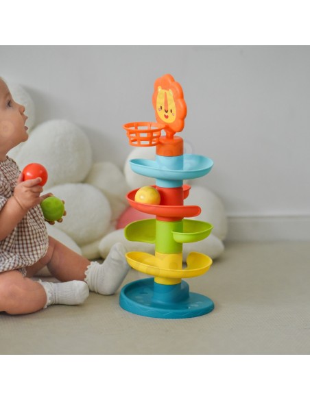 WOOPIE BABY Kamuoliukų čiuožykla - rutuliukų bokštas su kamuoliukais Kulodromas