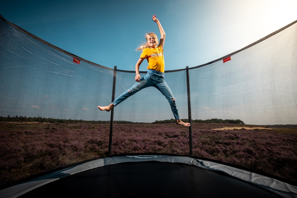 Trampolina favorit gray 270 cm + siatka comfort