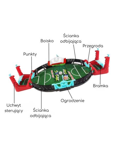 WOOPIE Mini Stół do Piłkarzyków 3+ - Idealna zabawa dla dzieci