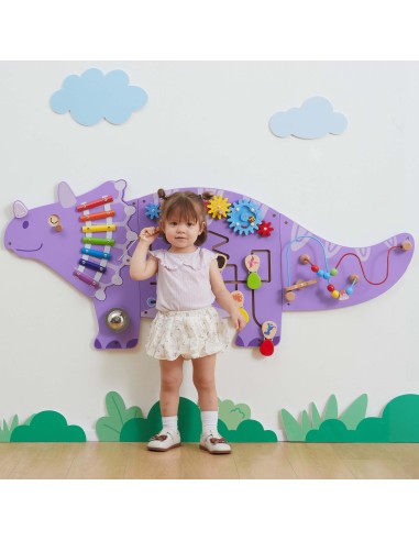 Viga Holz Sinnestafel Triceratops Dinosaurier – Spiel & Lernen