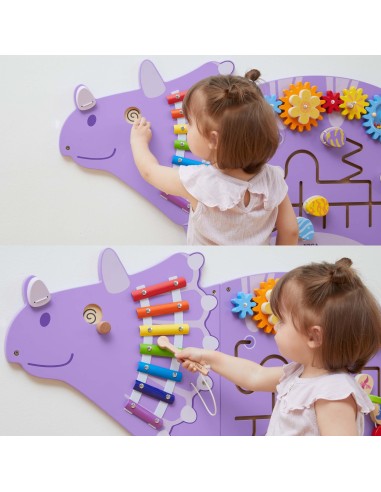 Viga Holz Sinnestafel Triceratops Dinosaurier – Spiel & Lernen