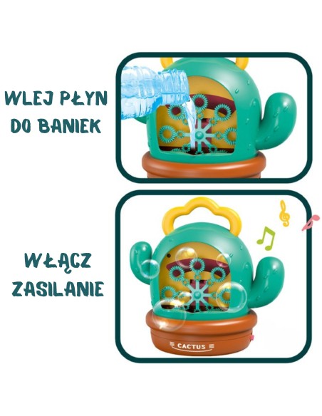 WOOPIE interaktyvus kaktusas – muilo burbulų mašina