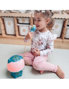 WOOPIE Multifunkcyjna Lampka RGB Głośnik Bluetooth Karaoke Modulator Głosu Karta SD AUX Turkusowa 2