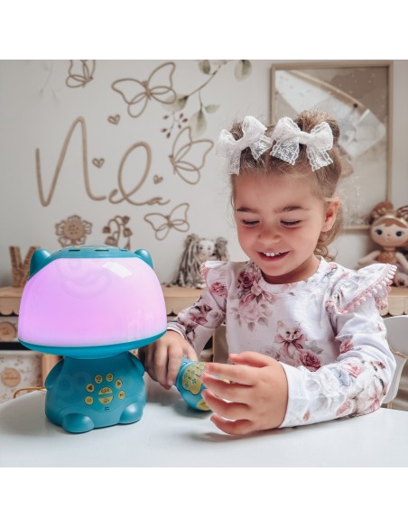 RGB Lamp with Bluetooth Speaker - WOOPIE Turquoise