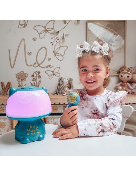 RGB Lamp with Bluetooth Speaker - WOOPIE Turquoise