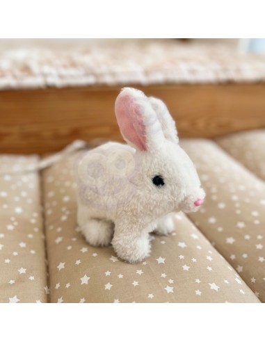 WOOPIE Bunny Interactive Plush Toy with Carrot White