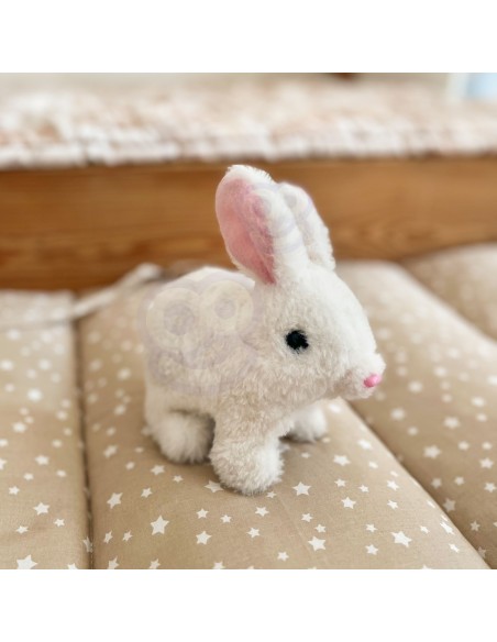 WOOPIE Bunny Interactive Plush Toy with Carrot White