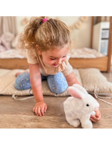 WOOPIE Bunny Interactive Plush Toy with Carrot White