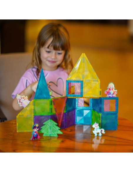 Magnetische Bausteine Märchenschloss Woopie – 55 Elemente zum Bauen