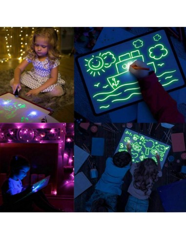 Woopie Magic Drawing Tablet - LED, mess-free fun