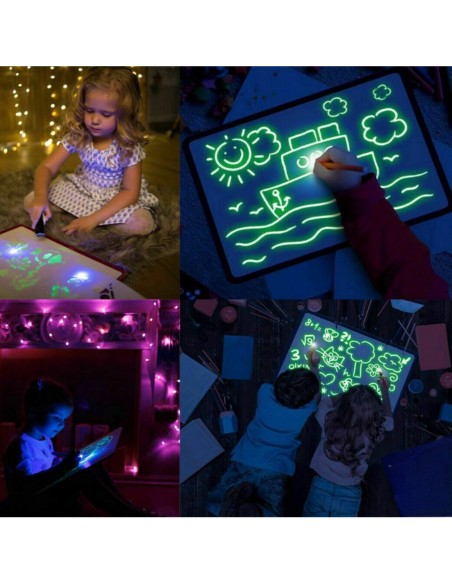 Woopie Magic Drawing Tablet - LED, mess-free fun