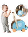 VIGA PolarB Wooden 2-in-1 Stroller, Walker, Elephant for Children