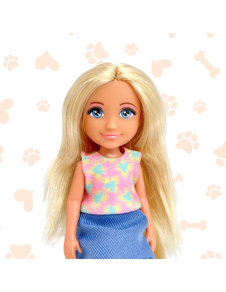 Ankiki Babysitter Doll and 3 Puppies Set - Perfect Gift WOOPIE