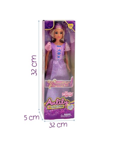 Lėlė Princesė su karūna Blond Lily WOOPIE – Ilga suknelė