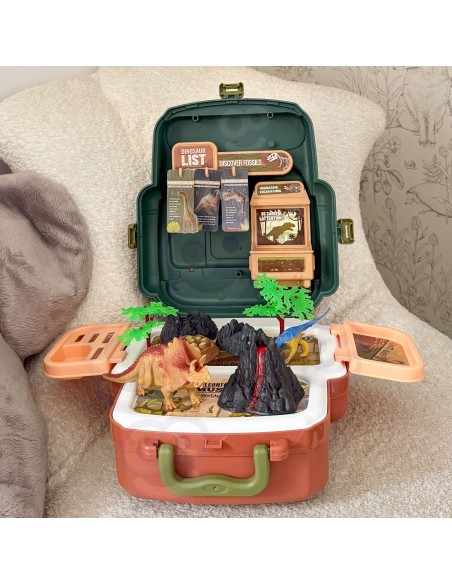 Dinosaur World Set Woopie – Koffer mit Dinosauriern, Lernspielzeug