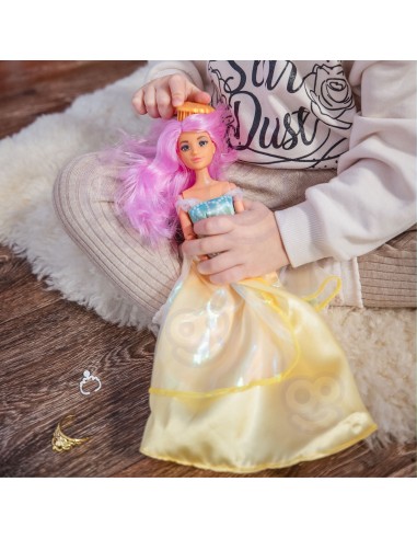 Princess Lily Woopie doll – pink hair and sparkly dress