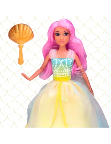 Princess Lily Woopie doll – pink hair and sparkly dress