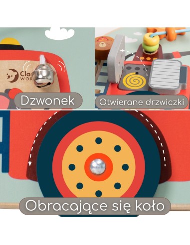 Tablica Manipulacyjna 6w1 CLASSIC WORLD - Straż dla Dzieci