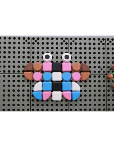 MASTERKIDZ Geometriniai lentos elementai 256 vnt - Kūrybingas mokymasis
