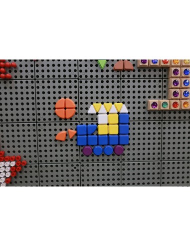 MASTERKIDZ Geometriniai lentos elementai 256 vnt - Kūrybingas mokymasis