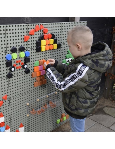 MASTERKIDZ Geometriniai lentos elementai 256 vnt - Kūrybingas mokymasis