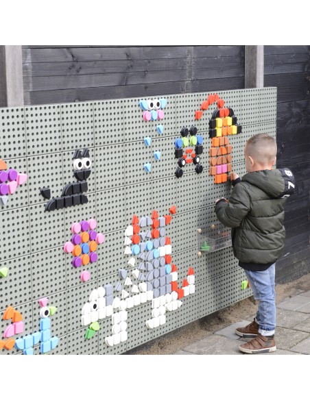 MASTERKIDZ Geometriniai lentos elementai 256 vnt - Kūrybingas mokymasis