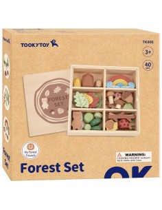 Tooky Toy Forest Set - Puzzle Blocks and Figures for Children