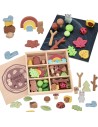 Tooky Toy Forest Set - Puzzle Blocks and Figures for Children