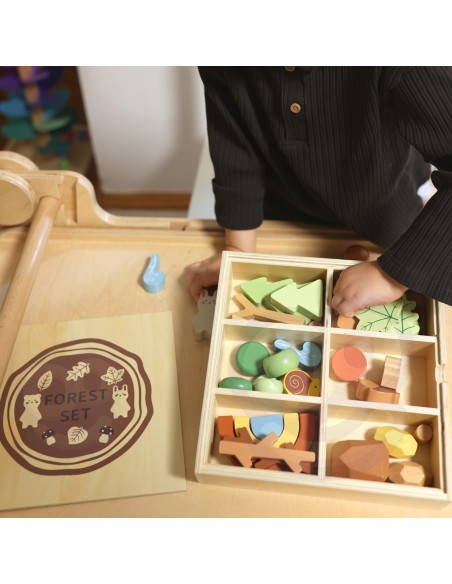 Tooky Toy Forest Set - Puzzle Blocks and Figures for Children