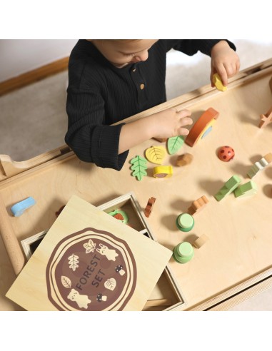 Tooky Toy Forest Set - Puzzle Blocks and Figures for Children