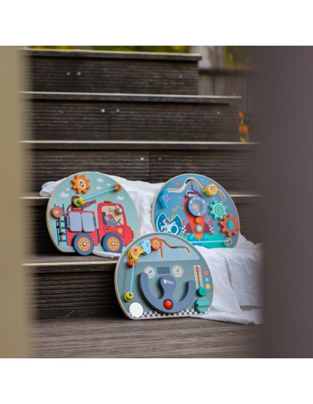 CLASSIC WORLD Tablica Manipulacyjna 6w1 Rakieta - Zabawa i Nauka