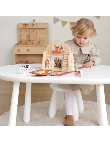 Moja Pierwsza Farma Drewniany Zestaw Tooky Toy– Edukacyjna Zabawa 18m+