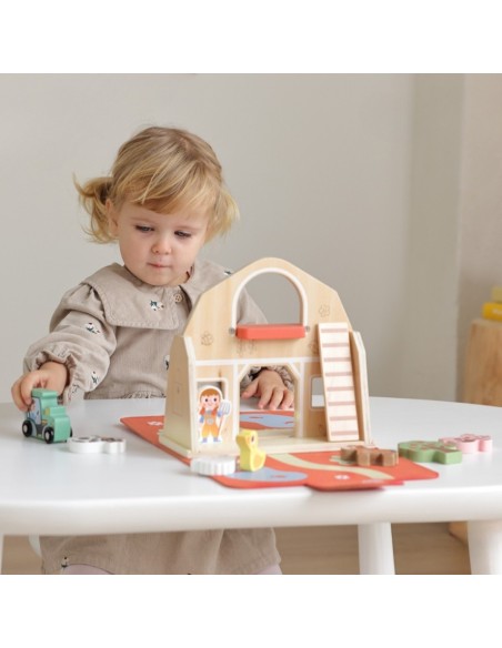 Moja Pierwsza Farma Drewniany Zestaw Tooky Toy– Edukacyjna Zabawa 18m+
