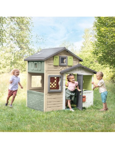 Smoby Life Gartenhaus Evo - bunter Tierpark für Kinder