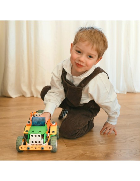 STEM Vehicles Construction Bricks Set 163 pcs - WOOPIE