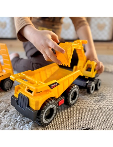 Tow truck set construction vehicles with sound and light toy Woopie