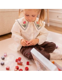 WOOPIE Klocki Magnetyczne Bloczki Sześciany Piksele Mine Craft 74el. 2